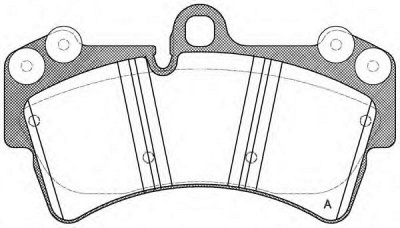 OPEN PARTS bpa099500 -  Комплект тормозных колодок, дисковый тормоз